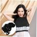 MUSISALY Fluffy U-shaped Wig Hair Clip in Extensions Fake Hair Human Hair Extensions Clip Ins Real Hair Extensions Clip in Human Hair Extensions for Women Clip in Wavy Hair Extensions 45X8CM Black - Buy Online on GoSupps.com