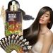 KXC Plant Based Hair Dye Shampoo 10 packs/Box 30ml each Chestnut Brown Plant Extract Non-damage Hair Dye Cream Korean Hair Dye Suitable for Chestnut Brown Hair
