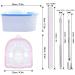 2PCS Nail Soaking Bowls with Manicure Tools - Pink & Blue - Buy Online on GoSupps.com