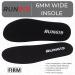 RUN619 Zero Drop Wide Shoe Insoles - Thick Flat EE Width 6mm Insoles for Men's Size 11-12 - Buy Online on GoSupps.com