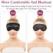 Sleep Mask 2 Pack Pure Silk Eye Masks with Adjustable Strap | Soft Satin Blindfold for Travel Napping & Meditation | Blackout Eye Shade for Men & Women (Black Powder - Buy Online on GoSupps.com