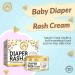 Mom & World Baby Diaper Rash Cream 50g with Shea Butter, Moroccan Argan Oil, Aloe Vera - Paraben-Free, Gentle Formula - Buy Online on GoSupps.com