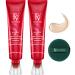 FV Foundation Nourishing Ivory Flawless Skin Lightweight Waterproof Moisturizing Concealer Lightweight Face Makeup BB Cream Liquid Foundation 1 Fl Oz(30ml) 2 Pack