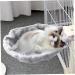 Cat Hammock 12 Inch Stable Warm Plush Cat Tree Hammock Grey Basket Lounger Hammock Bed for Cat Tree Tower Replacement Cat Nest Accessories Grey - Buy Online on GoSupps.com
