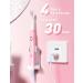 Electric Toothbrush for Adults with Travel Case - 40 000 VPM 8 Brush Heads 5 Modes - 2-Rosa | Ultimate Deep Cleaning Solution - Buy Online on GoSupps.com