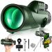 40x60 Monocular Telescope High Powered for Adults with Smartphone Holder & Tripod, Power Prism Compact Monoculars for Adults Kids, HD Monocular Scope for Bird Watching, Concert and Travelling Dark Green