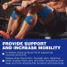Buy Kinetic Tape for Joint Support & Muscle Pain Relief - Waterproof Anti-Allergenic Blue Pre-Cut Kinesiology Tape - International Shipping Available - Buy Online on GoSupps.com