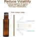 Yalbdopo 10ml Amber Glass Roller Bottles for Essential Oils - Refillable with Black Lid 12 Labels Pipette & Opener - Perfect for Aromatherapy - Buy Online on GoSupps.com