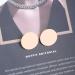 Bohemia Gold Circle Disc Earrings | Minimalist Geometric Studs for Women & Girls - Buy Online on GoSupps.com