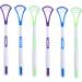 Set of 6 Tongue Scrapers 2in1 for Adults and Children Tongue Scraper Tongue Cleaner for Removing Bad Breath Improves Your Oral Hygiene - Buy Online on GoSupps.com
