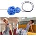 Southjieling Adjustable Flower Choker Necklace | Elegant Rose Choker for Girls & Women | Fashionable Dark Rope Accessories - International Shipping Available - Buy Online on GoSupps.com