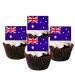 24 Australian Flag Cupcake Toppers Edible Australia Flags Aussie Theme Party Decorations Bon Voyage Decorations Cricket Cupcake Toppers Tennis Cupcake Topper Australia Cake Topper Australia Day