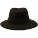 Unisex Summer Panama Fedora Hat - Adjustable Wide Brim in Black - Buy Online on GoSupps.com