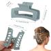 6 Pack Large Square Claw Hair Clips for Thick Hair - Non-slip Matte Hair Claws for Women and Girls - Strong Jumbo Hair Accessories - Buy Online on GoSupps.com