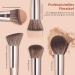 Beakey 12-Piece Professional Makeup Brush Set | Ros Gold Face & Eye Brushes for Powder Cream Foundation & Eyeshadow - Buy Online on GoSupps.com