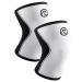 Reh band Kniebandage strength sport knee support for cross fit & heavy training knee sleep from 5 mm neoprene in many colors & sizes unisex m white - 1 pair