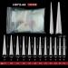 Clear Nail Tips Durable ABS Material Half Cover Clear Extensions Tips For Salons And Home Use Nail Stickers - Buy Online on GoSupps.com