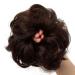 Juikoumn Dark Brown Messy Bun Hair Piece 100% Human Hair | Curly Hair Extensions Scrunchies Updo for Women and Girls - Buy Online on GoSupps.com