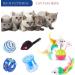 Wefine 20 Pcs Cat Toys Kitten Toys for Indoor Cats Cat Tunnel Interactive Feather Teaser Wand Ball Toy Set for Kitty and Cats - Buy Online on GoSupps.com