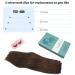 DOORES Chocolate Brown Human Hair Extensions 16 Inch 95g - Invisible Wire Hairpiece for Natural Secret Fish Extensions #4 - Buy Online on GoSupps.com