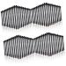 Baluue 80 Pcs Double Eye Shadow Makeup Womens Makeup Eye Shadow Brush Applicator Face Sponge Black Nylon