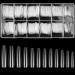 240 Pcs Clear Full Cover Nail Tips  Trapezoidal Nail Tips  Coffin Nail Tips Fake Nails  False Ballerina French Acrylic Nail Tips Extension for Salon Manicure Home DIY Acrylic Nail Art Professional