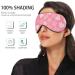 Unisex Haskirky Light Blocking Eye Mask for Travel, Yoga, Meditation - Pink Hearts and Stars Design - Buy Online on GoSupps.com