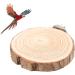 Round Wooden Bird Seating Board - Ribballs Perch Platform for Parrots & Nymphensittich - 10cm Cage Accessory - Buy Online on GoSupps.com