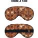 Brown Horse Print Unisex Sleep Eye Mask | Soft Comfort Eye Shade for Travel Yoga & Shift Work - Buy Online on GoSupps.com