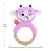 Fisher-Price Knit Animal Teether - Pink Goat Baby Rattle and Teether Toy - Buy Online on GoSupps.com