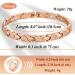 Vicmag Magnetic Bracelet for Women - Titanium Steel Brazaletes - Ultra Strength, Adjustable with Removal Tool - Rosegold Crystal-X Shape - Gift Box Included - Buy Online on GoSupps.com