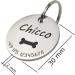 Personalized Stainless Steel Dog Tag - Engraved Name & Phone Number | Custom Animal Brand for Dogs Horses & Cats - 30mm Heart Paw Anchor Bones - Buy Online on GoSupps.com