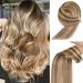 YDDM TAPE in Extensions Real Hair 20Pcs 35cg Invisible Tape Extensions Real Hair Tape Extensions Skin Weft Hair Extension (P6/613#) P6/613# 14inch (35cm) -20PC