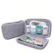 Diabetic Supplies Organizer Hard Case Home Travel Supply Storage Carrying Bag for Diabetes Testing Kit Glucose Meter Lancing Device Insulin Pen Needles Blood Sugar Test Strips Alcohol Swabs