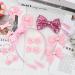 Bekecidi 20-Piece Bow Hairdress Set - Pink Sequin Hair Clips & Rubber Bands for Girls - Buy Online on GoSupps.com