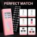 360PCS AILLSA Short Almond Nail Tips - Half Matte Soft Gel False Nails for DIY Press On Extensions - Clear Acrylic Gelly Tips - Valentine's Day Gift - 12 Sizes - Buy Online on GoSupps.com