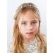 Silver Pearl Flower Girl Headpiece for Wedding & Birthday Party - SWEETV Princess Hair Accessory - Buy Online on GoSupps.com