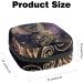 Gold-Colored Peacock Napkin Storage Bag | Portable Period Bag for Women & Teens - Multi-Functional Tampon & Menstrual Cup Holder - Buy Online on GoSupps.com