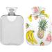 Naanle Banana Strawberry Pineapple Water Bottle | 1L Transparent Hot Water Bottle for Heat & Cold Therapy | Pain Relief & Comfort - Buy Online on GoSupps.com