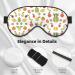 SSIMOO Banana Strawberry Pineapple Sleep Mask | Adjustable & Breathable Eye Mask for Comfortable Sleep | Fashionable Black Design - International Shipping Available - Buy Online on GoSupps.com