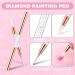Prasacco 2 Pieces Nail Rhinestone Picker Wax Pencil for Rhinestones Rhinestone Picker Dotting Tool Nail Dotting Pen Dual End Rhinestone Applicator for Beads Stones Gems Crystals Studs Picker(White) - Buy Online on GoSupps.com