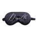 Personalized Satin Sleep Eye Mask Blindfold Bridesmaid Gift Hen Party Custom Monogram Bachelorette Wedding Favors Birthday Gift for Her (Black Mask)