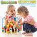 Shop Toyssa Wooden Montessori Motoric Loop - Dinosaur Roller Coaster Colorful Pearl Labyrinth & Motor Cubes for Toddlers (Ages 1-3) | Perfect Gift for Kids - Buy Online on GoSupps.com