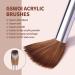 100% Kolinsky Acrylic Nail Brush Size 12 - Wood Handle Extension Application Tool for Salon and DIY Manicure - Buy Online on GoSupps.com