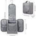 Narwey Travel Hanging Toiletry Wash Bag Makeup Organizer - Grey (Medium) | Women's Cosmetic Bag - Buy Online on GoSupps.com