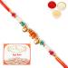 Ghasitaram Gifts Rakhi for Brother Rakhis Online 2216 Pearl Rakhi for My Brother with 200 GMS of Kaju katli Rakhi with 200 gms of Kaju katli