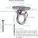 Dakzhou 4-Piece Set Stainless Steel Heavy Duty Silent Bearing Swing Rack - 180 Swivel Hook, Supports up to 1500LB for Yoga Hammock, Chair Rope Swing, Sandbag Suspension - Buy Online on GoSupps.com