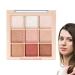 Eyeshadow Makeup Palette 9 Colors Eyeshadow Palette Natural Long Lasting Multicolor Nude Eye Makeup Eyeshadow for Beginners 718401 Taro Milk Coffee Plate