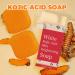 Pure Kojic Acid Skin Brightening Soap Even Tone Cleansing Face and Body Bar for Glowing Skin Moisturizing Sun Damage Skin with Tea Tree Coconut Oil Vegan Paraben-Free - Buy Online on GoSupps.com