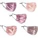 HABAC STUDIO Pack of 5 Satin Silk Face Masks Reusable Cover Bandana Balaclavas Face Masks Washable UK Black Face Mask with Nose Wire Pleated Face Mask for Women Men Adjustable. Pinks - Buy Online on GoSupps.com